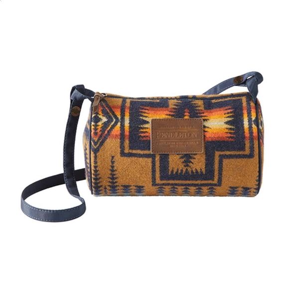 Pendleton Handbags - Pendleton Aztec Wool Crossbody Mini Duffel Bag Travel Kit NWT